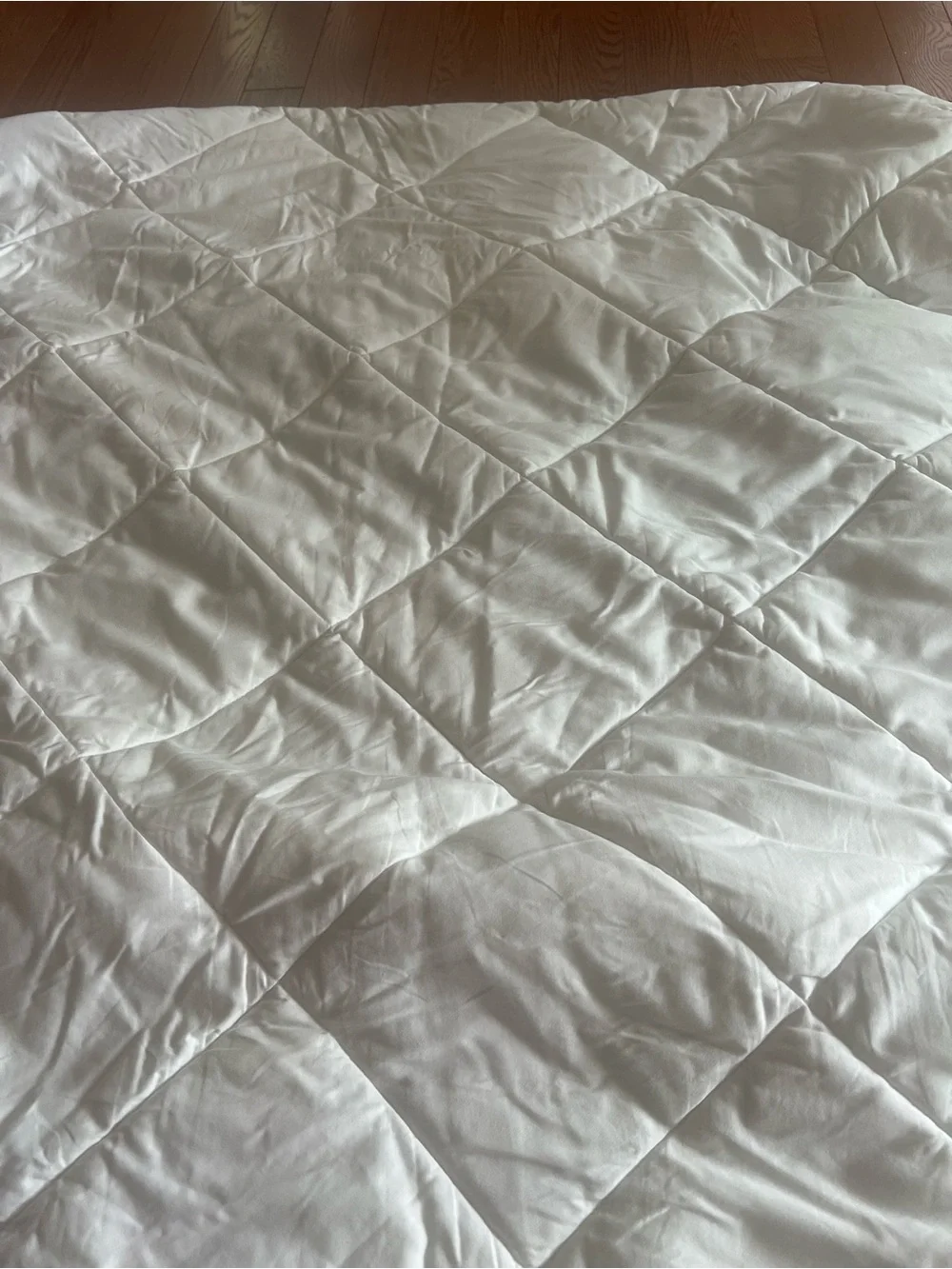 Plush White Quilted Mattress Cover - Soft Protective Pad